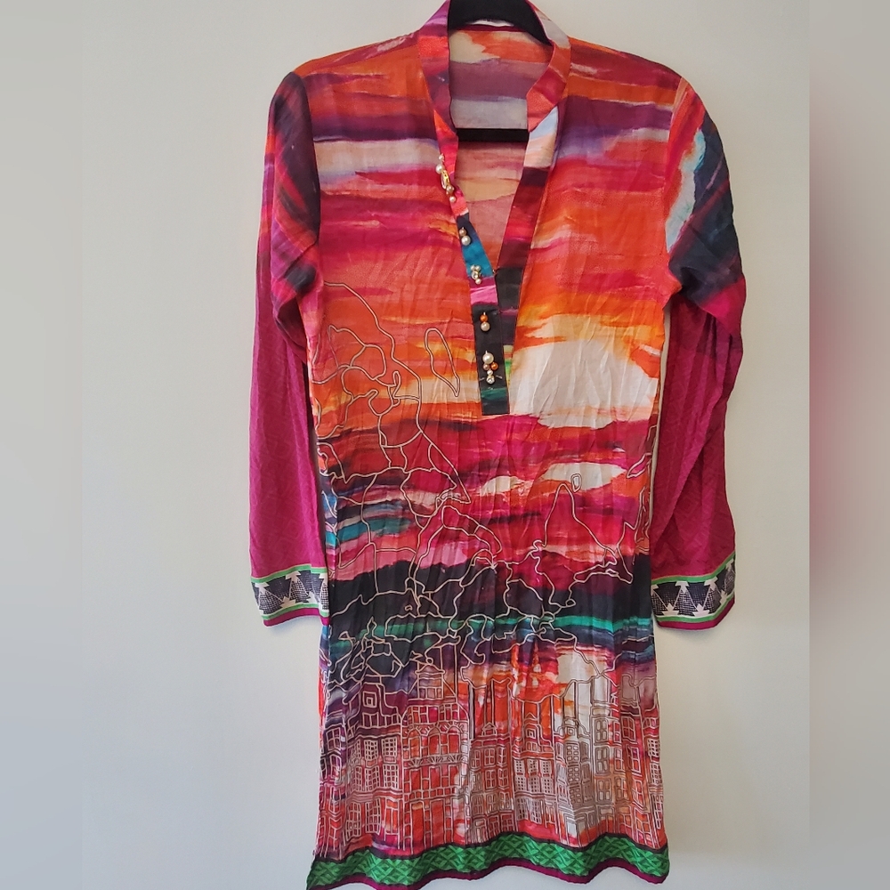 Sania Maskatiya Women's Tunic sz Medium